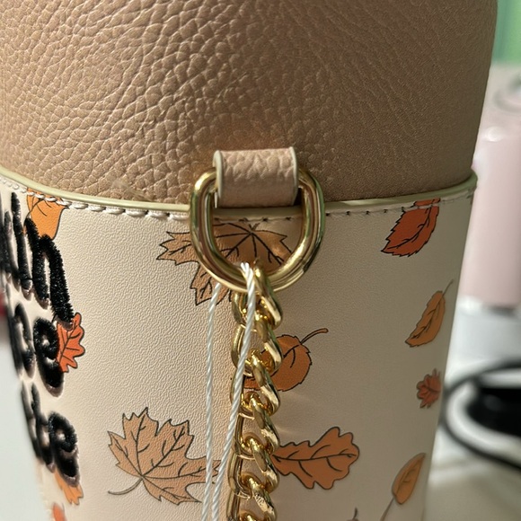 NWT SkinnyDip London Pumpkin Spice Latte Purse Zip Closure - Picture 10 of 11